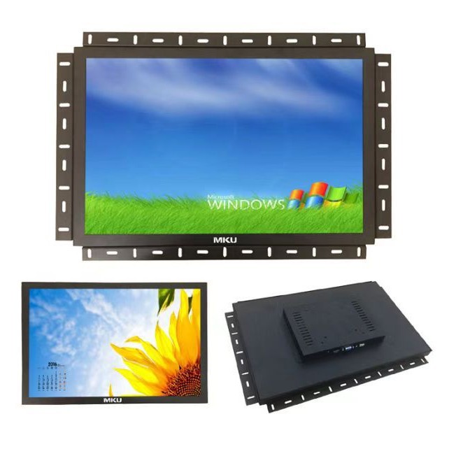 金属开放嵌入式11.6寸液晶监视器工业显示器IPS全视角电脑显示器