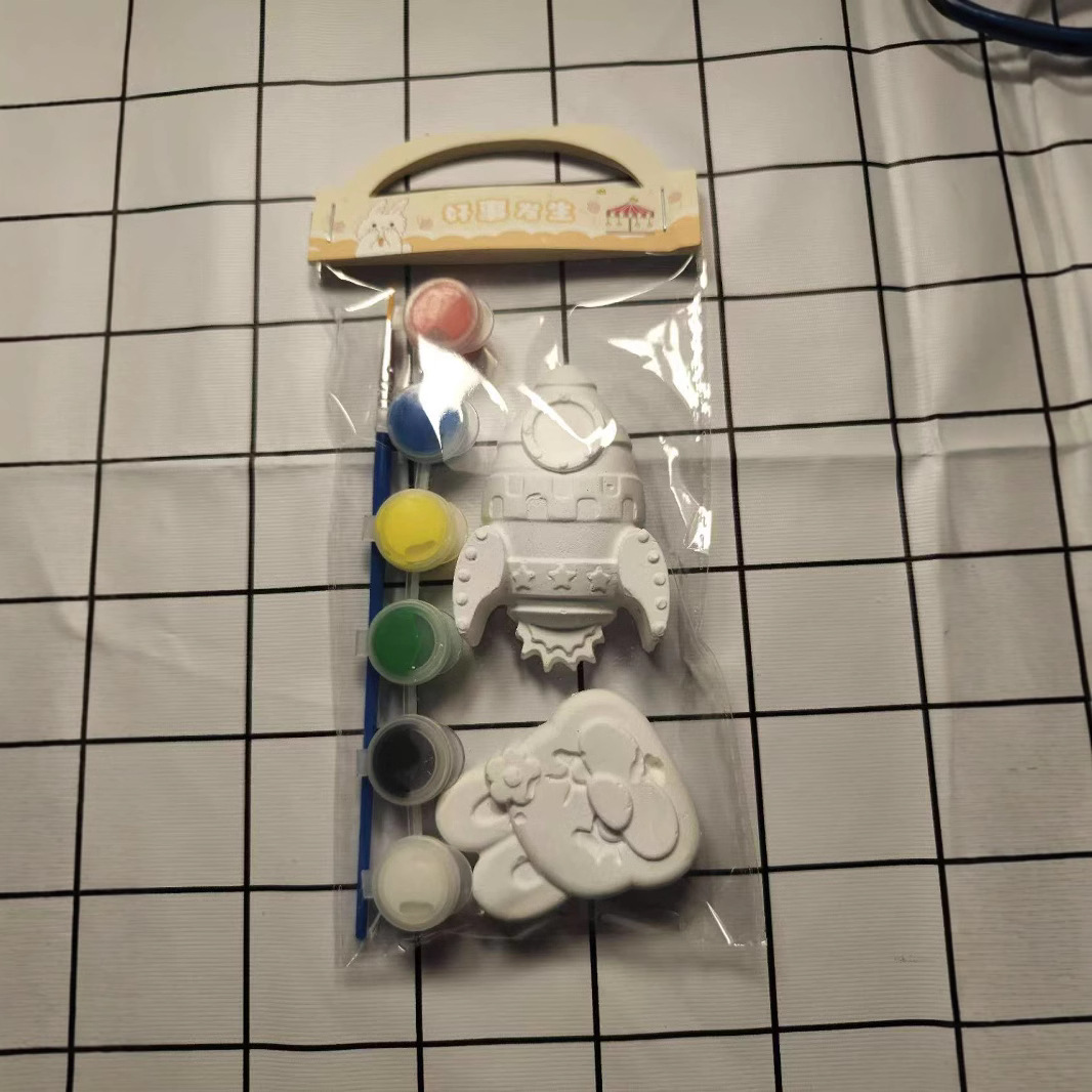 Muñeco de Yeso DIY para Pintar de Yeso con Bolsa Independiente para Niños image 7