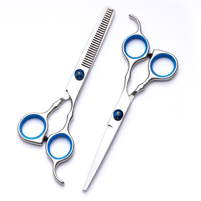 跨境专供理发剪刀 美发剪刀家用不锈钢走量款套装平剪牙剪理发剪