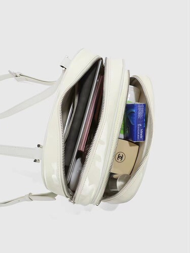 JENNIE same style bag for women spring  new cute and playful solid color versatile casual black backpack