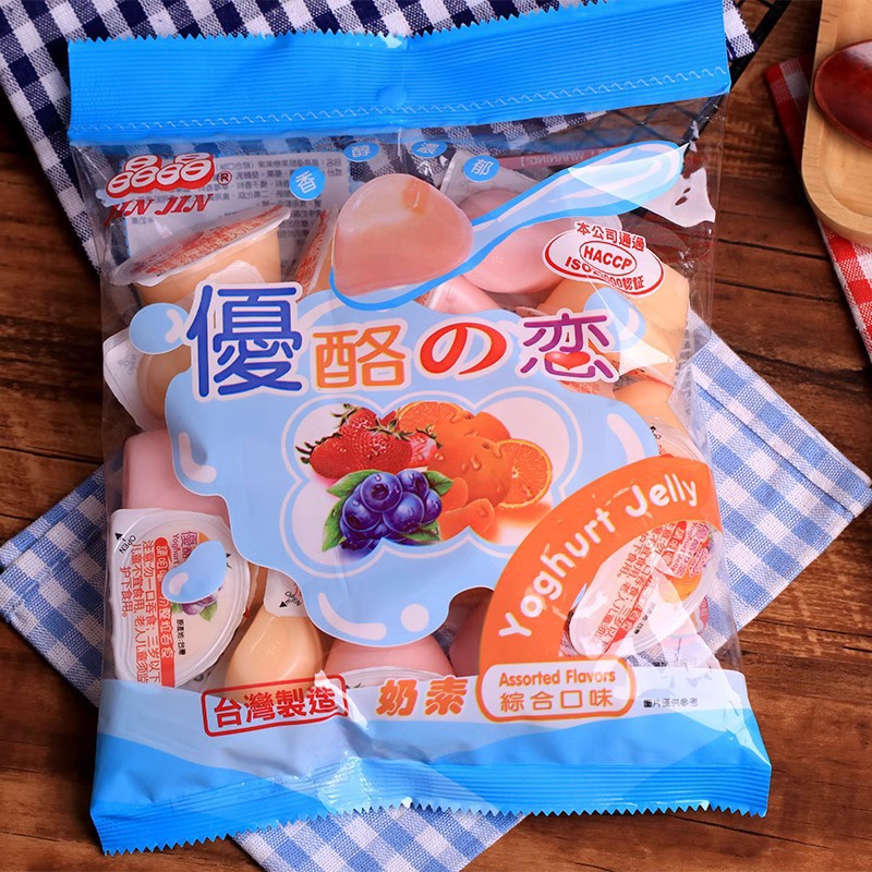 台湾进口晶晶优酪之恋果冻500g乳酸菌味果冻布丁儿童休闲零食批发