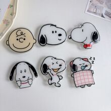 可爱史努比查理支架适用任何手机气囊支架3m粘贴懒人桌面神器滴胶