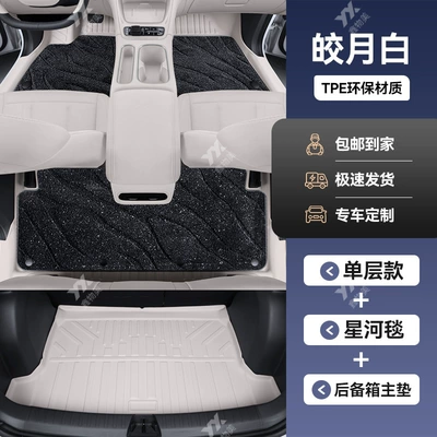 Car Floor Mats 26 — Car Carpet - geely-star-wish-double-layer-model-bright-moon-white-galaxy-blanket-trunk-mat