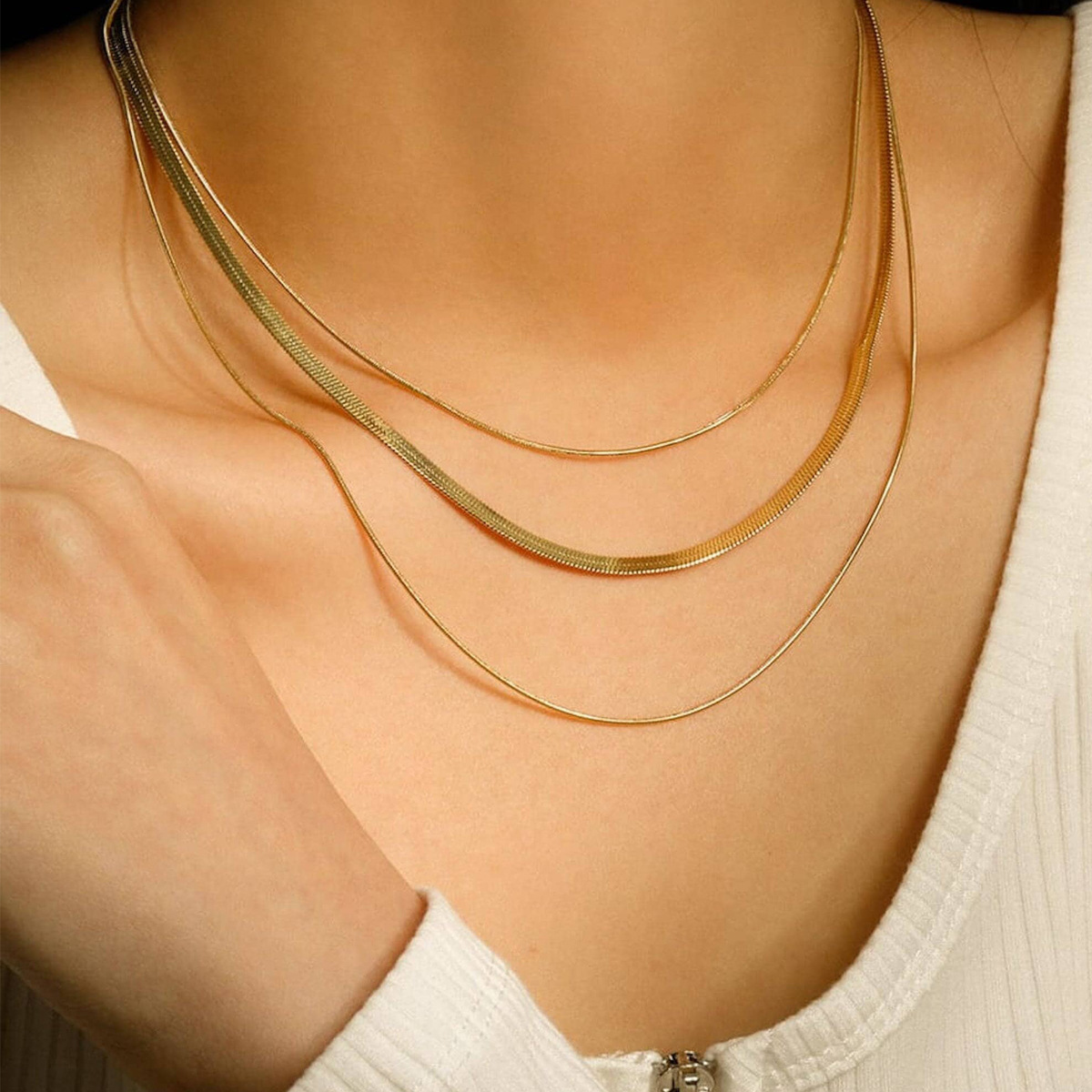 13g Weight Chain Jewelry Making Type DIY Jewelry Accessories, Chain Necklace Classification 1 Piece Quantity Titanium Steel Material Geometric Pattern All Seasons Season Polished Finish Plating Design Casual, Simple Style, Streetwear Style Wholesale Jewelry Casual Simple Style Streetwear Geometric Titanium Steel Plating DIY Jewelry Accessories Chain Necklace 7