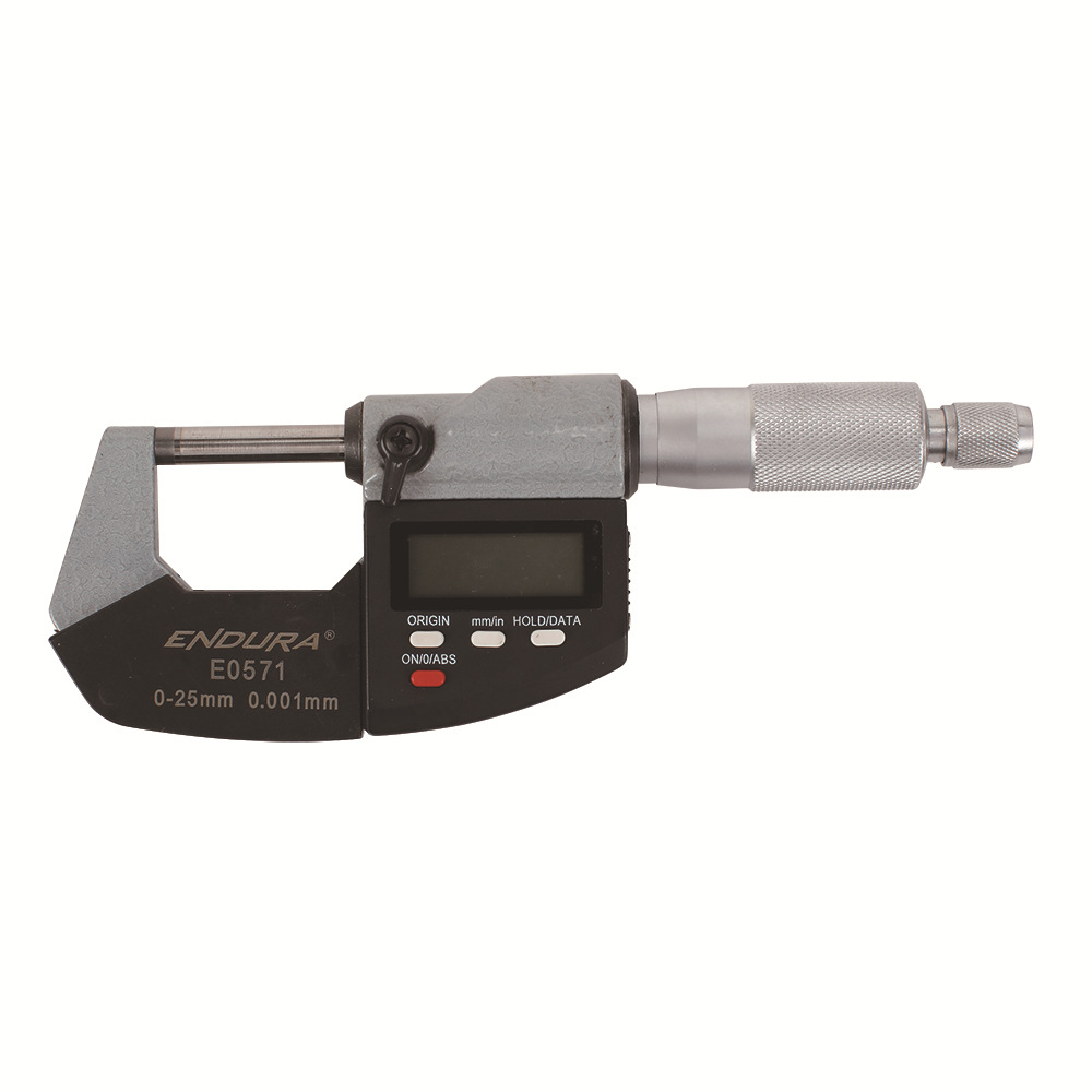 力易得数显外径千分尺螺旋测微器0-25mm E0571 25-50mm E0572