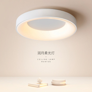 卧室灯吸顶灯北欧简约现代客房2022新款极简圆形餐厅房间主卧室灯-阿里巴巴
