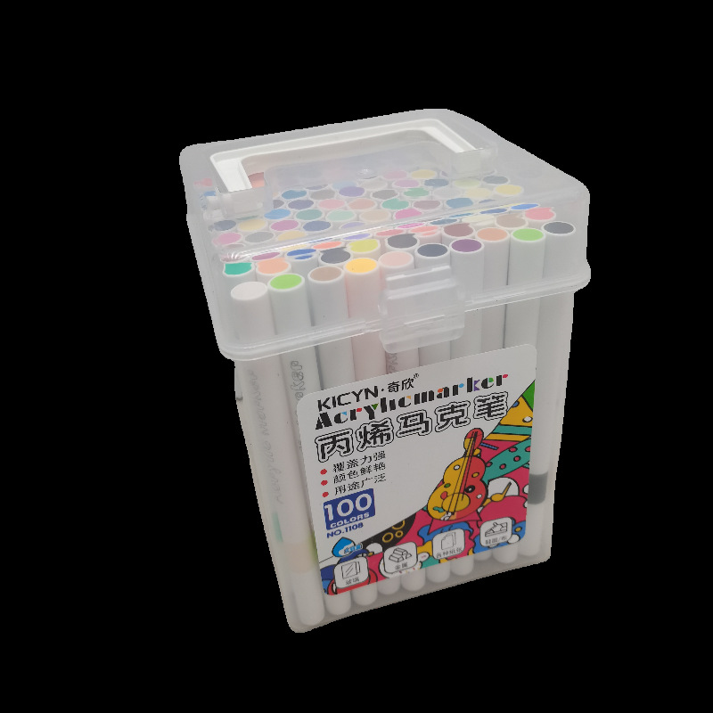 Marcador de acrílico de 100 colores