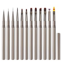 日式专业美甲笔刷全套光疗笔美甲店专用彩绘画花万能笔