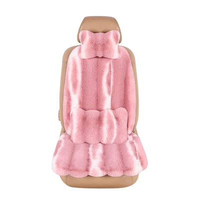 Seat cushion, seat cover: rabbit fur cushion