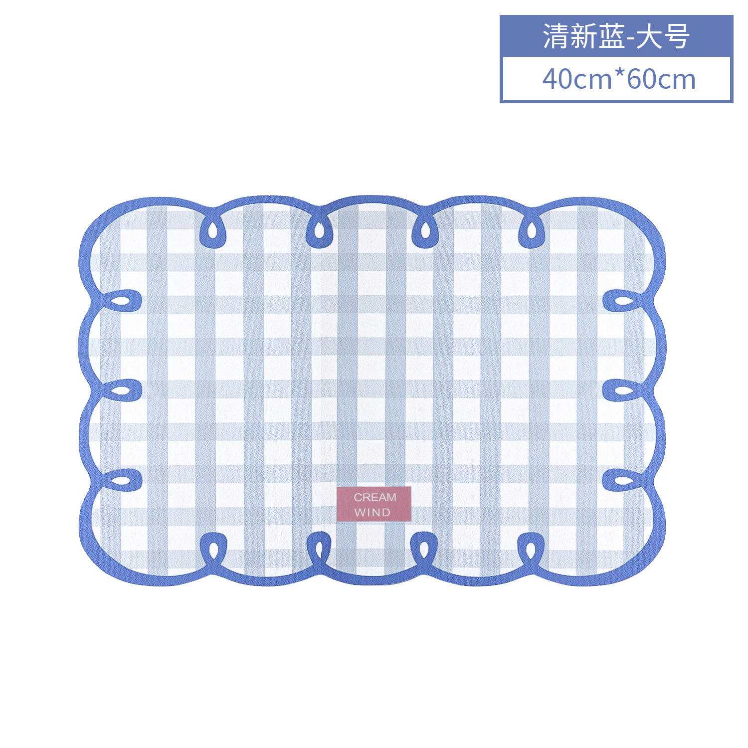 Galletas a cuadros con impresión de goma mantel absorbente, vajilla, vajilla, plato de gato, tapete, suministros para perros y gatos