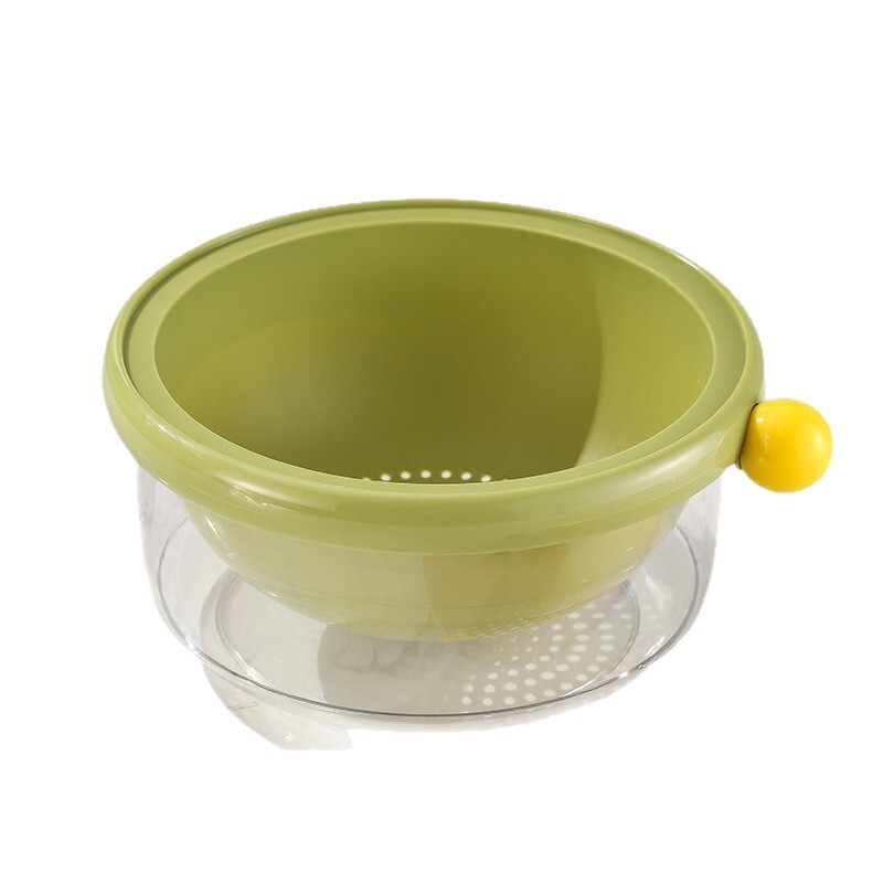 フルーツプレートドーパミン排水バスケット家庭用キッチン二層肥厚野菜洗濯バスケット果物と野菜の排水バスケットフルーツプレートバスケット|undefined