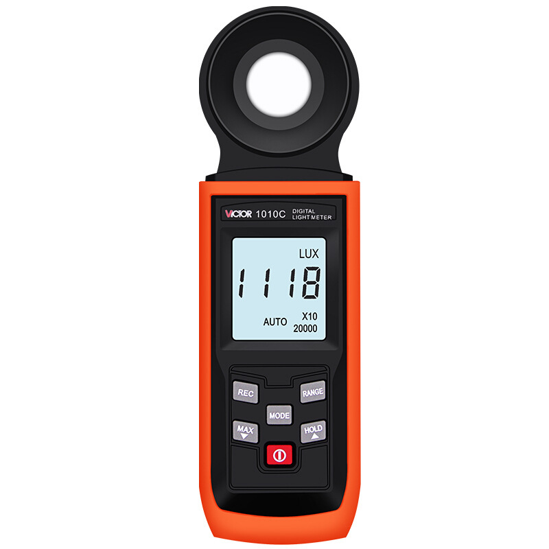 胜利仪器VC1010C照度计照明测量仪亮度测试仪光度计测光仪照度表