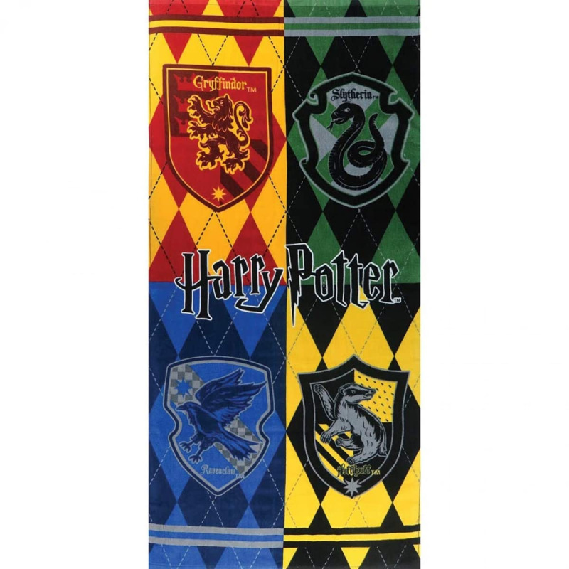 Cross-Border Classic Movie Harry Potter Hogwarts School of Witchcraft and Wizardry Beach Towel Digitally Printed Bath Towel