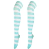 Lake blue+white/wide strip 8