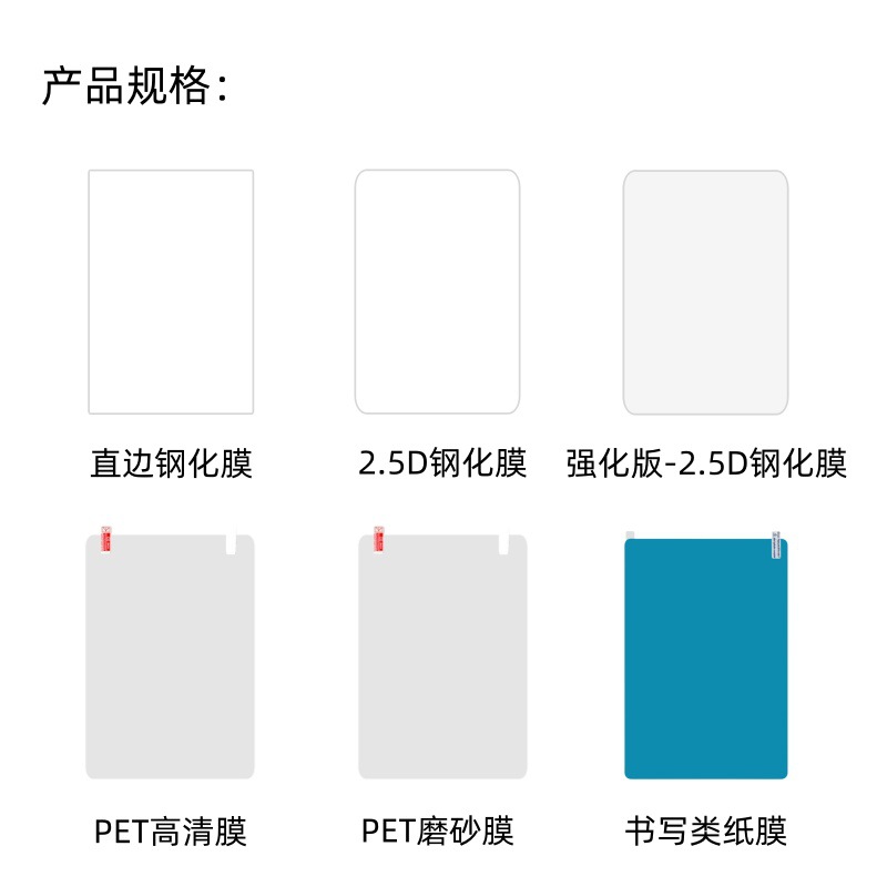Aplicable a la pintura de película de papel VIVO PAD5 PET película protectora esmerilada de alta definición IQOO PAD5 película de endurecimiento de placa plana