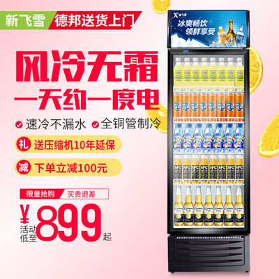 Snow Drinks Display cabinet Freezer Fresh cabinet commercial vertical Single Double door Beer Freezer Refrigerator