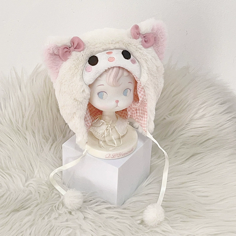 BABYRING милый головной убор-плащ зверёк 10см×20см хлопковая одежда для куклы будто Chiikawa 10см Nunu