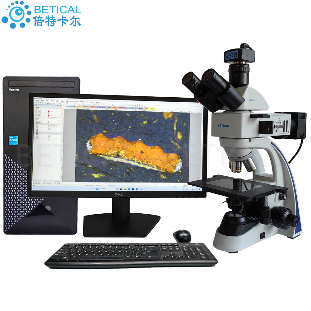 三目金相显微镜CR55TL-T1000型金属结构粉末颗粒纤维拍照录像测量