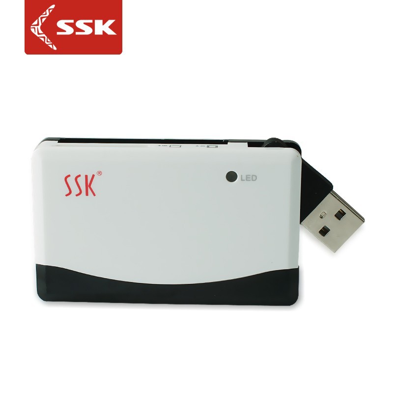 SSK飚王 多功能读卡器 TF SD MS CF 奔腾全能王读卡器 SCRM010