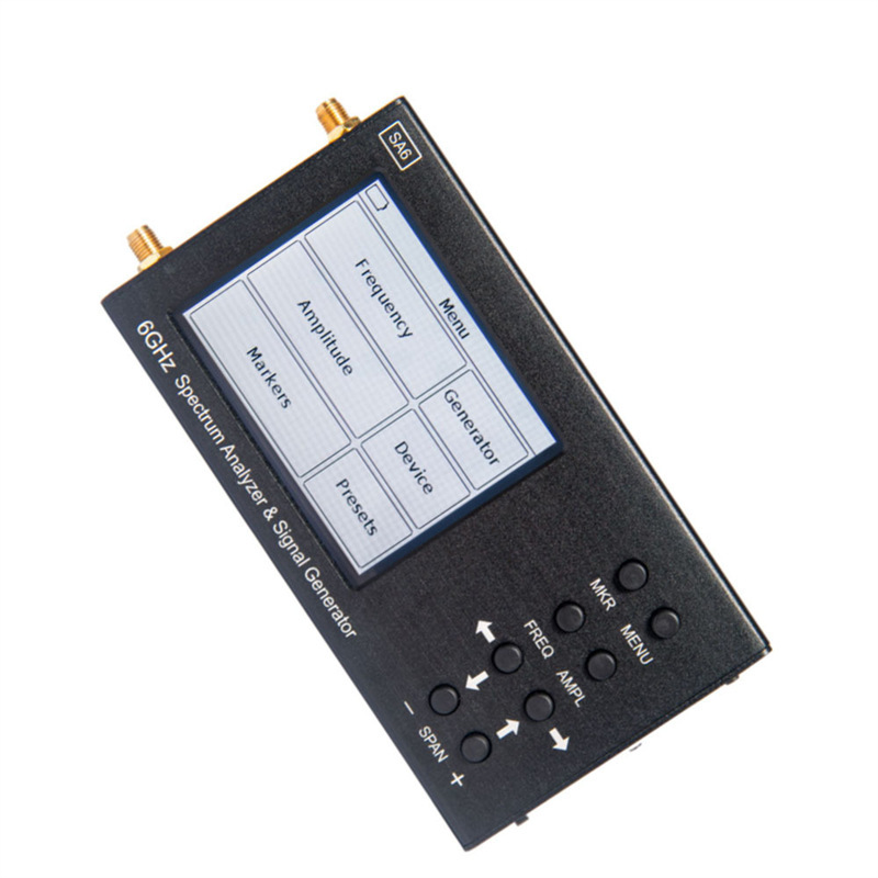 3.2寸手持频谱分析仪SA6 支持35-6200MHz信号发生器频谱仪