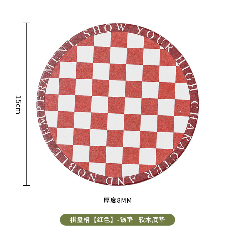 Luz de lujo creativo posavasos de cerámica estera de aislamiento estera impermeable mantel absorbente traje de montaña antideslizante estera de corcho