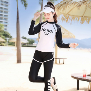 Carefully Selected New Children's Swimsuits for Middle-Aged and Older Children, Girls, One-Piece Girls, Sun Protection, Warm Diving, Student Professional Girls