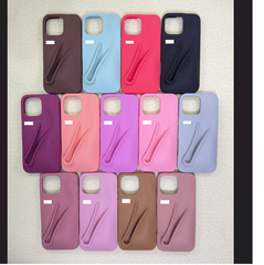 ヘイリーは口紅iPhone15リンゴ14携帯ケース13立体12シリコン11女15Promaxを入れることができる