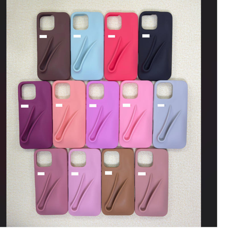 Hailey's Same Style iPhone 15 Case That Can Hold Lipstick, 3D Silicone Case for iPhone 14/13/12/11, Women's 15 Pro Max