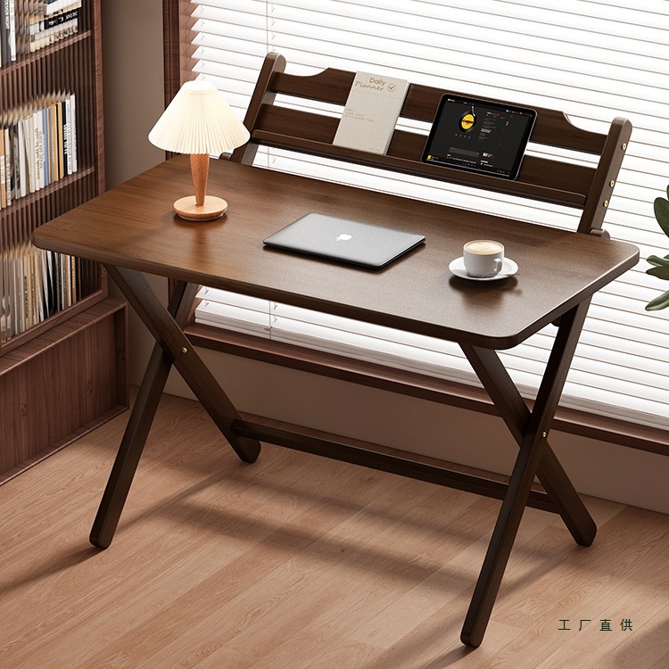 Folding Desk Children's Study Table Small Apartment Writing Table Home Student Bedroom Study Multi-Functional Small Table