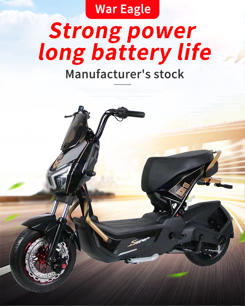 Factory Direct Sales of the War Eagle 1000W Electric Assist Bike, Compact and Lightweight with Ultra-Long Battery Life, Electric Motorcycle, Electric Scooter