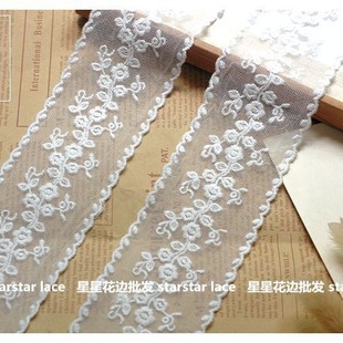 French classical rose mesh embroidery lace width 6cm handmade DIY clothing lace accessories wedding decoration fabric