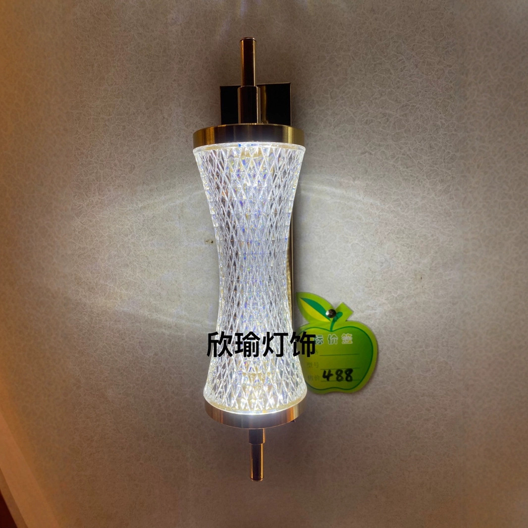 Lámpara de pared moderna led minimalista pasillo hotel escalera pasillo iluminación creativa lámpara de pared de cabecera iluminación Zhongshan