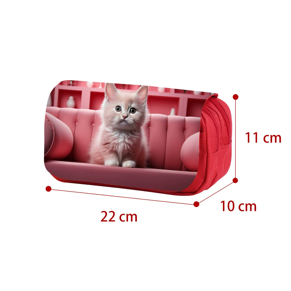 (Cross-border trading), capacious game console, red double-layer pencil case, cosmetic bag
