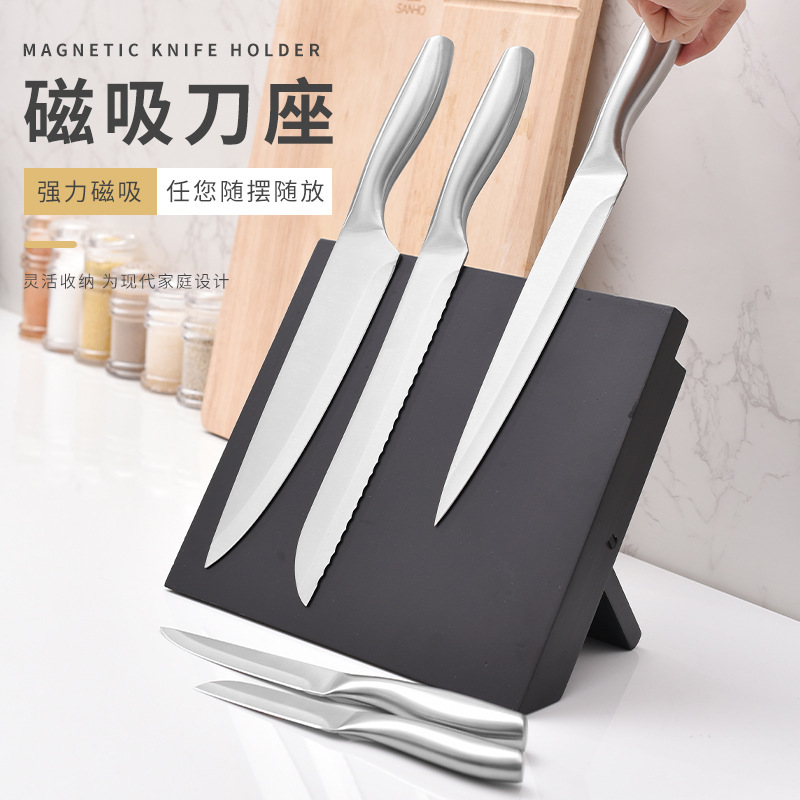 Venta al por mayor titular de cuchillo magnético del hogar multi-estante de almacenamiento funcional cuchillo de succión magnético estante de almacenamiento cuchillo titular suministros de cocina cuchillo de cocina titular