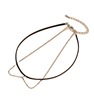 Accessory, chain with tassels, fashionable necklace, suitable for import, simple and elegant design, European style, wholesale