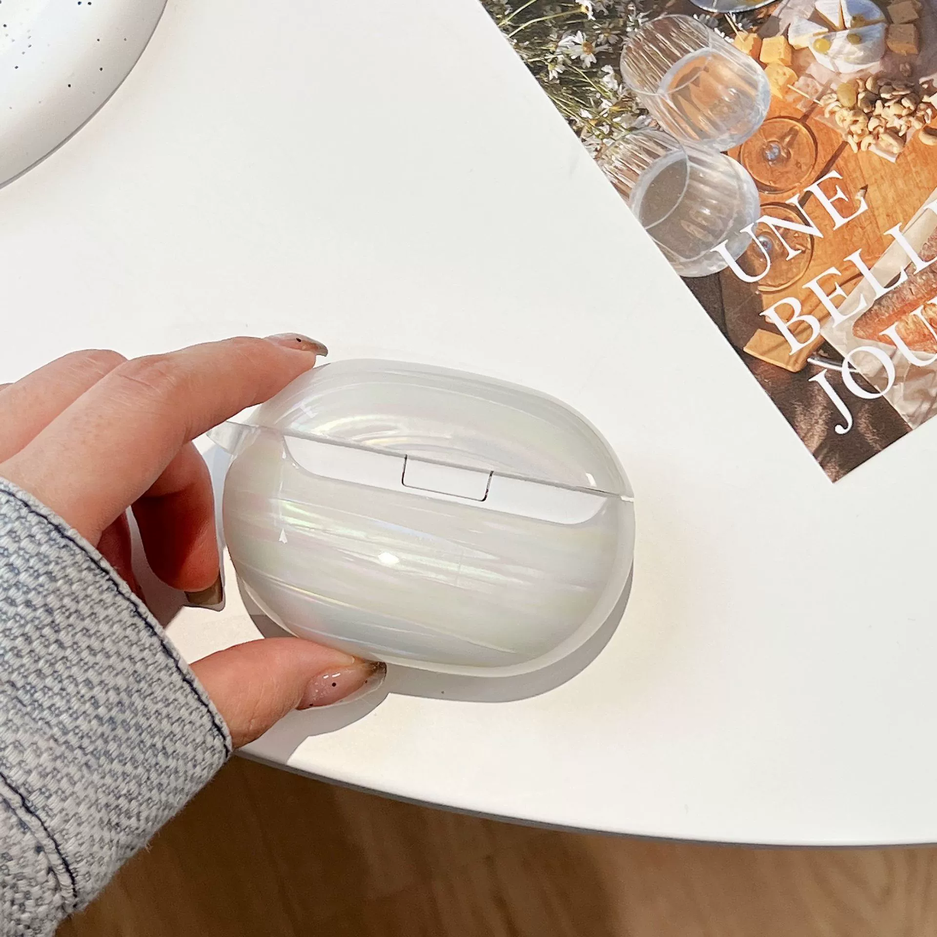 Подходящий чехол для наушников Magic Sound Beats Studio Buds+ защитная крышка шумоподавления персонализированная лазерная цветная