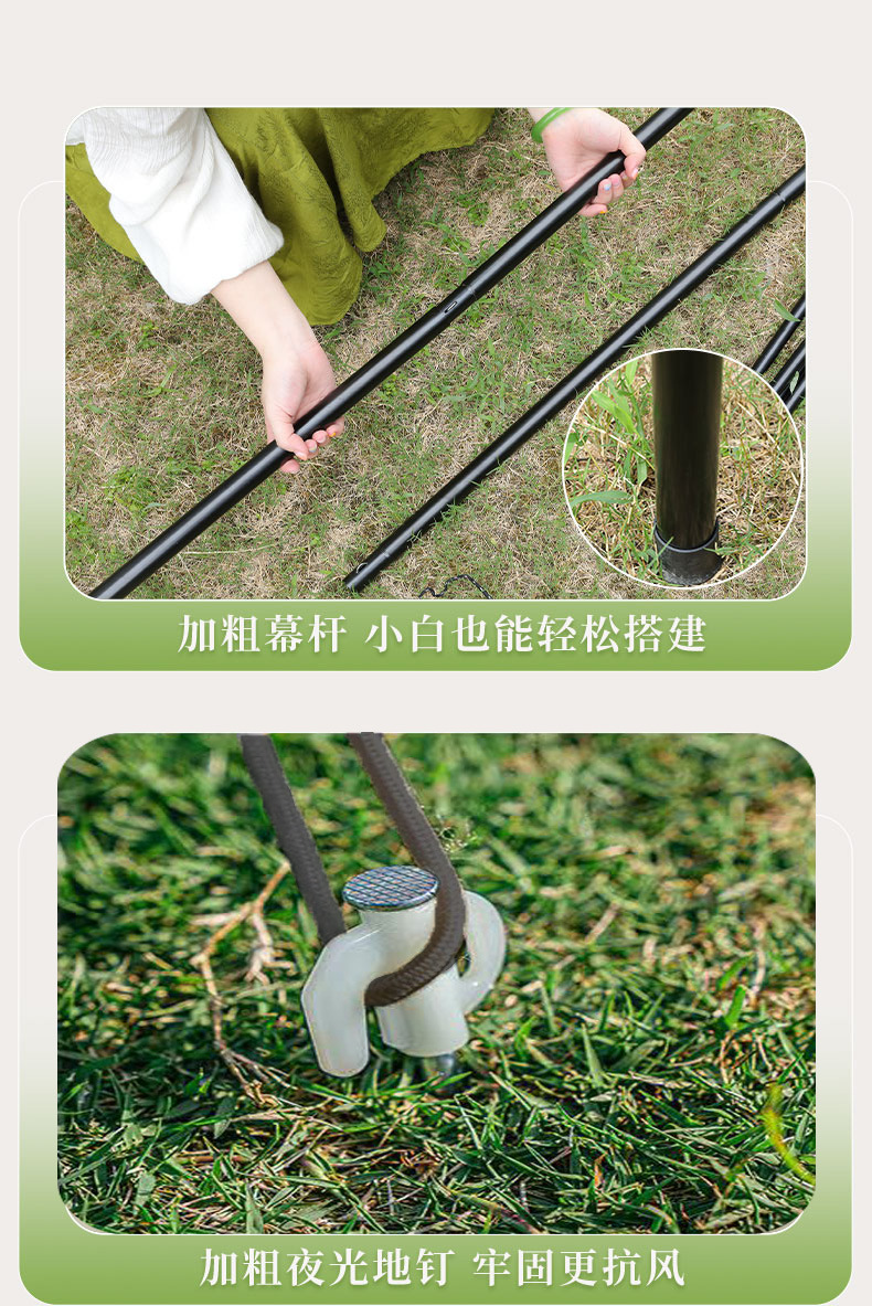 4-Pole Black Glue Canopy Shading Sunscreen Rainproof Outdoor Camping Tent Portable Awning Canopy Butterfly Octagonal Sky
