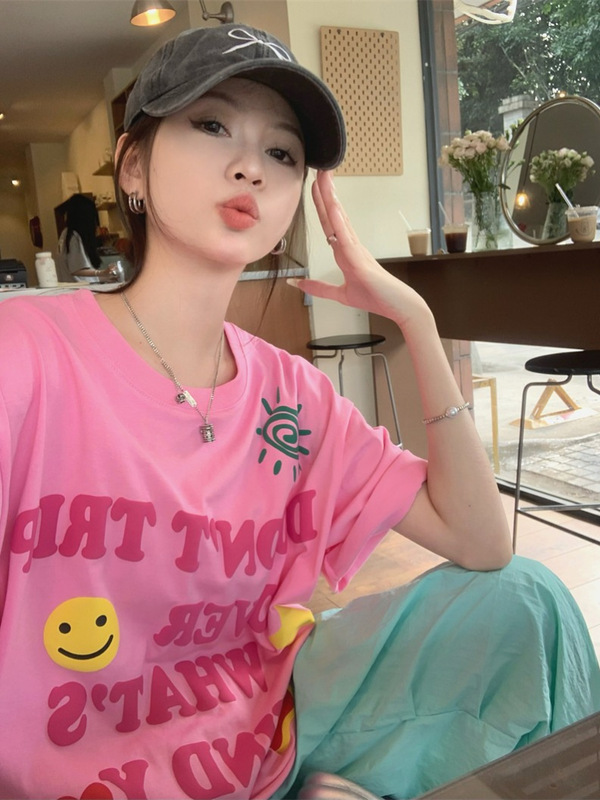 ミントマンボードーパミンスーツ女性の夏の 2025 新しいフォームプリント Tシャツ速乾性カジュアルパンツ|undefined