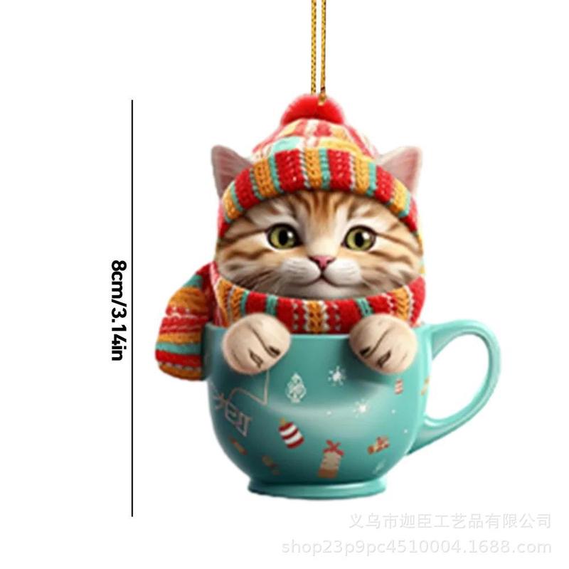 国境を越えた新しいカップ猫平面ストラップナタール平恩特美しい猫アヴァル装飾アクセサリーストラップ|undefined