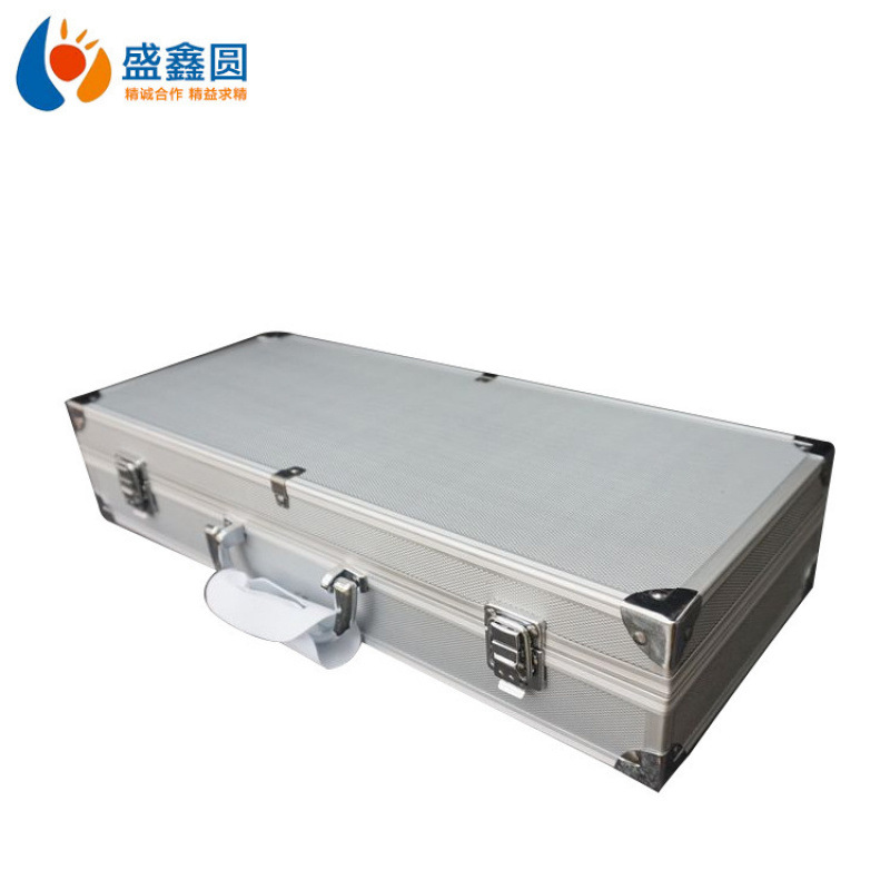 厂家生产办公工具箱铝合金ABS防水多功能手提收纳箱420x170x70mm