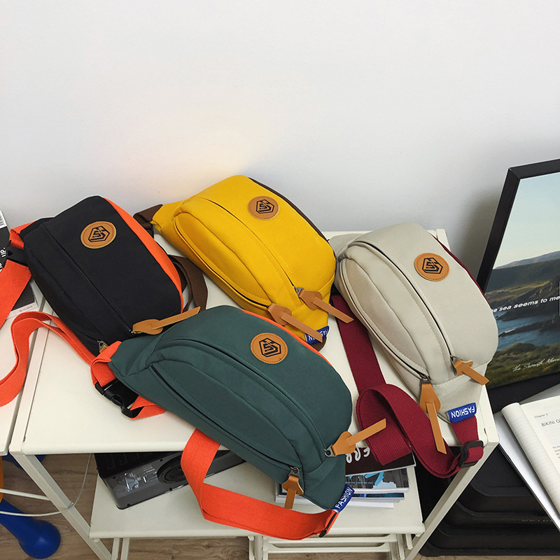 Internet celebrity wholesale chest bag, men's large capacity cross-body bag, outdoor sports fashion brand waist bag, nylon all-matching shoulder bag, fashionable bag