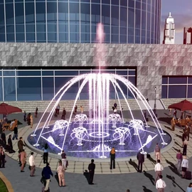 喷泉水景;水底灯