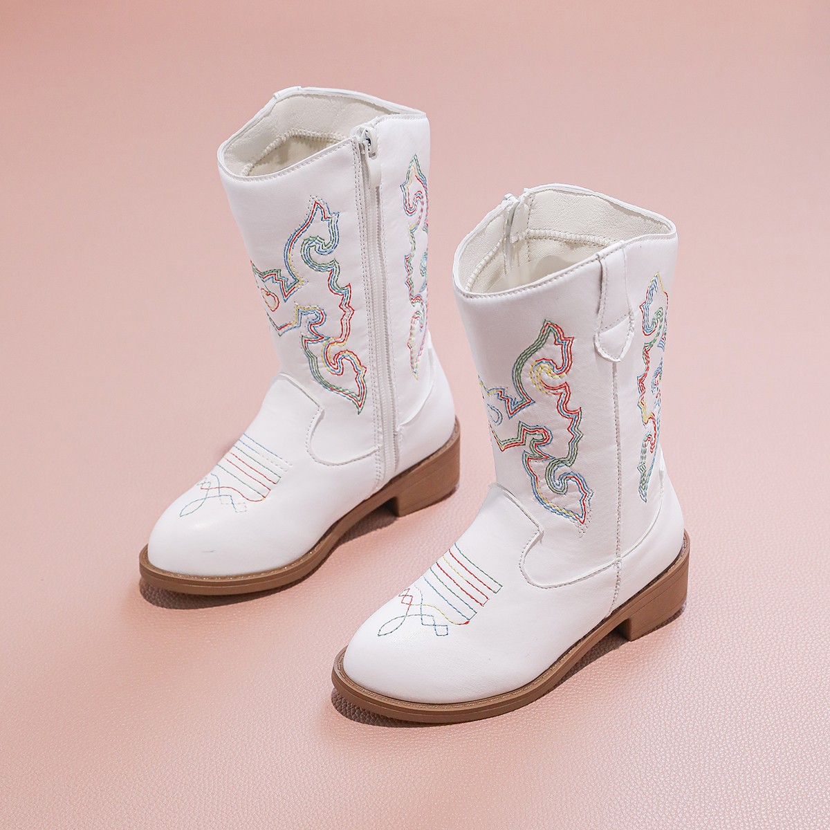Girls Boots Spring & Fall 2025 New High Boots Korean Style British Style Boots Princess Leather Boots Little Girl Boots