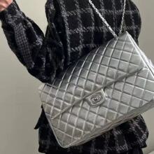 欧美风大包包包新款2025经典女包时尚机场cf包真皮单肩斜挎包休闲