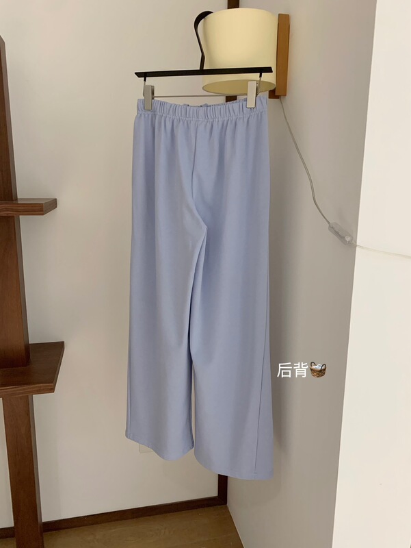 WGWE7116广州十三行女装2025秋装新款中低腰抽绳阔腿裤卫衣休闲裤|undefined