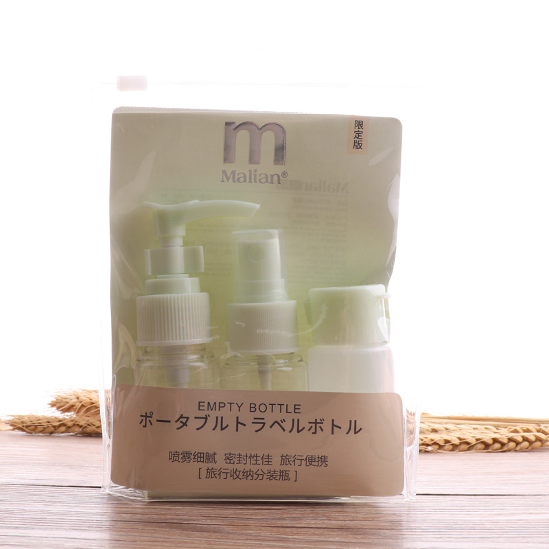 出差旅行化妝品分裝瓶套裝瑪莉安3055 環保塑料空瓶子按壓瓶噴瓶