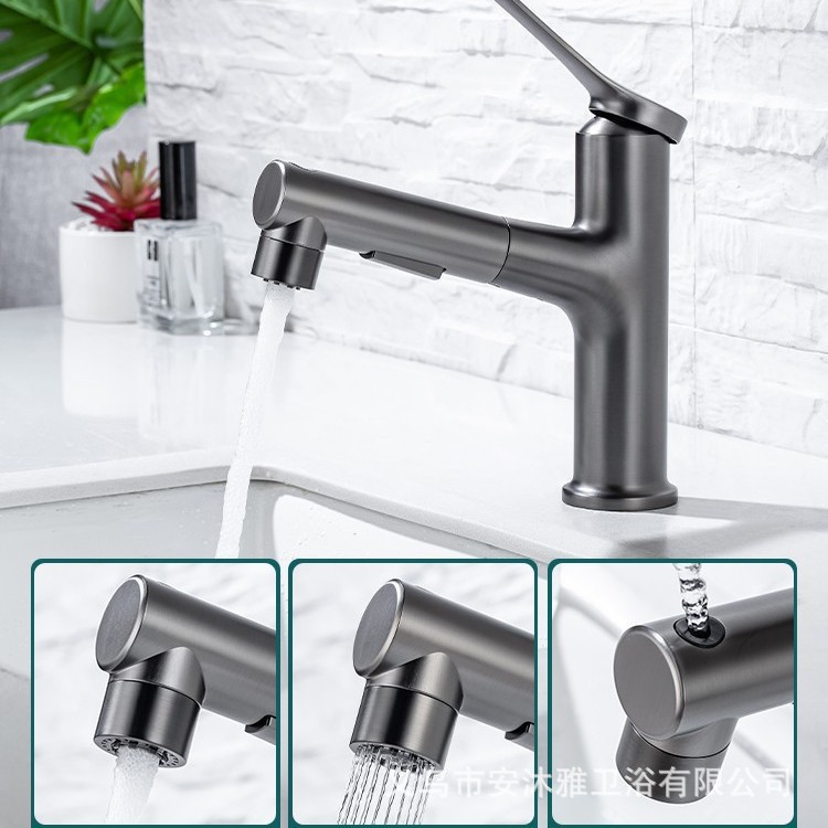 lavabo doméstico nave espacial grifo frío y caliente cocina baño cascada grifo brazo robótico lavabo grifo