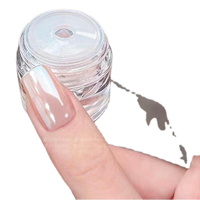 Net Red Sky Mirror Aurora powder nail magic mirror powder popular Moonlight White neon powder single special