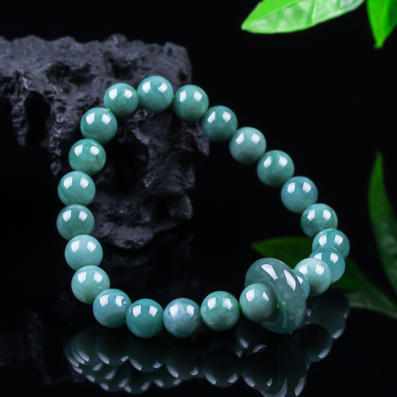 Authentic A-Grade Jadeite Ice Blue Water Running Ring Round Beads 8mm Bracelet Exquisite Jade Jewelry Pendant Jade Wholesale Authentic A-Grade Jadeite Ice Blue Water Running Ring Round Beads 8mm Bracelet Exquisite Jade Jewelry Pendant Jade Wholesale