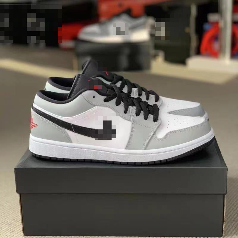 Purely Popular Aj1 Smoke Gray Black and White Toe Color Versatile Basketball Shoes for Couples, Men and Women, Low-Top Trendy Casual Sneakers Purely Popular Aj1 Smoke Gray Black and White Toe Color Versatile Basketball Shoes for Couples, Men and Women, Low-Top Trendy Casual Sneakers